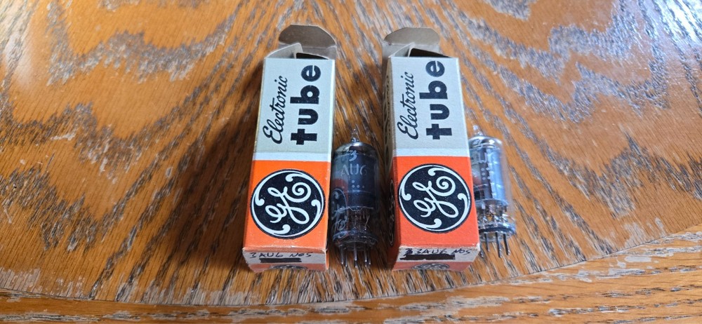 (2) GE NOS 3AU6 Vacuum Tubes Tested