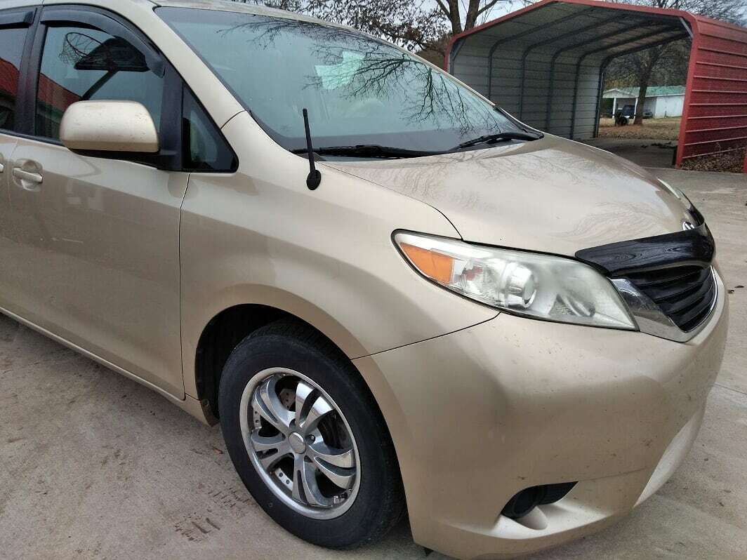 7" Short Black Antenna Mast Radio AM/FM for TOYOTA SIENNA 1998-2016 Brand New