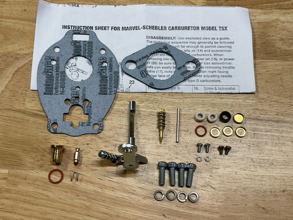 Allis Chalmers B C CA RC Marvel Schebler Basic Carburetor Kit TSX154 305 470 486