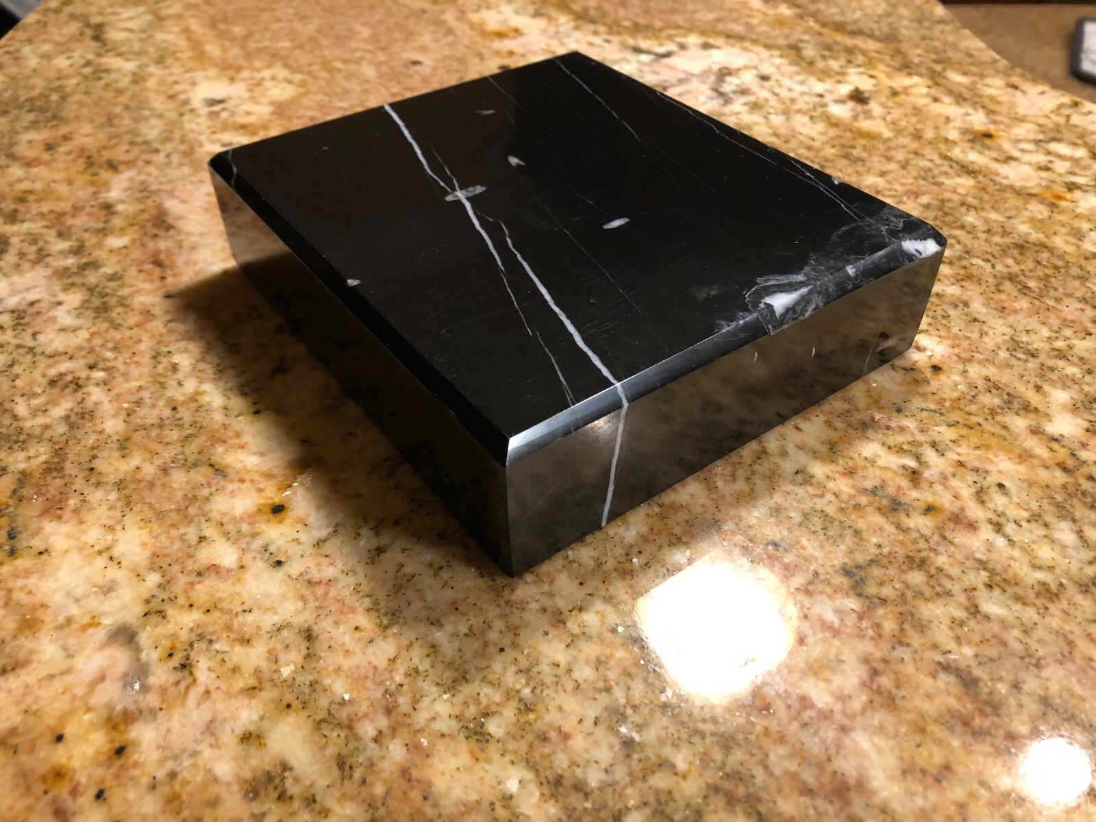 Genuine Black Marble Statue/Trophy Bases 6.5 x 7 x 1.5" Polished FREE SHIPPING!!