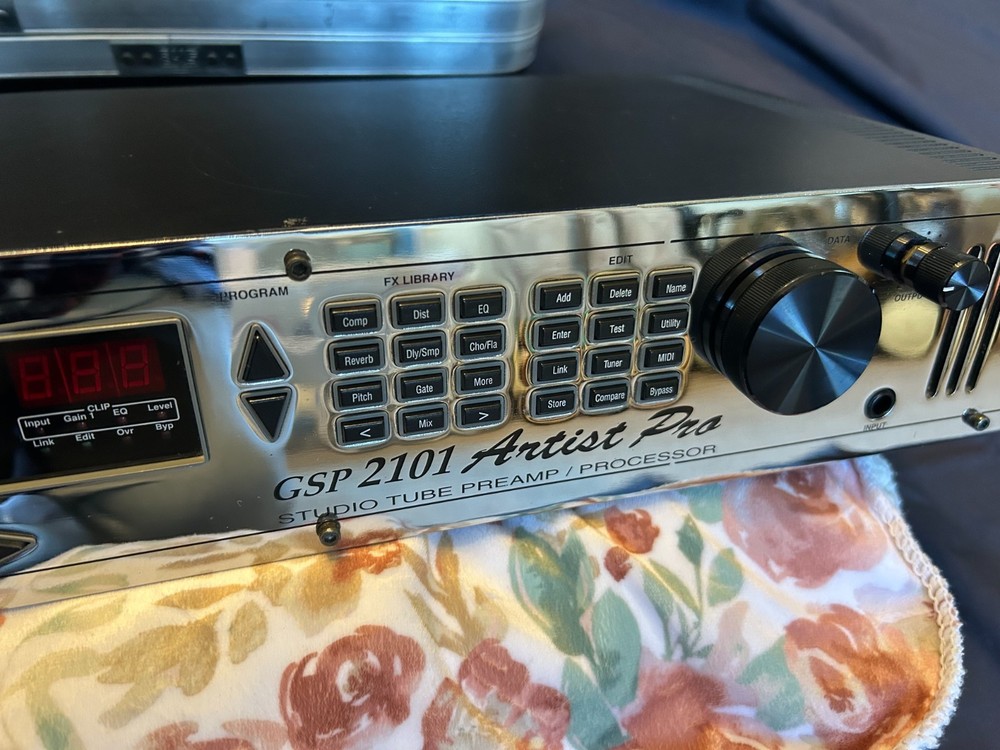 RARE Chrome DigiTech GSP2101 Artist PRO Guitar Rack Multi-Effects Unit MINT