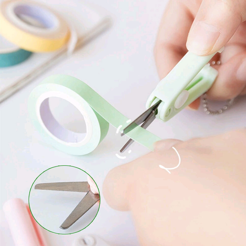 Portable Scissors Folding Sewing Scissors Office School Supplies Mini Cutting