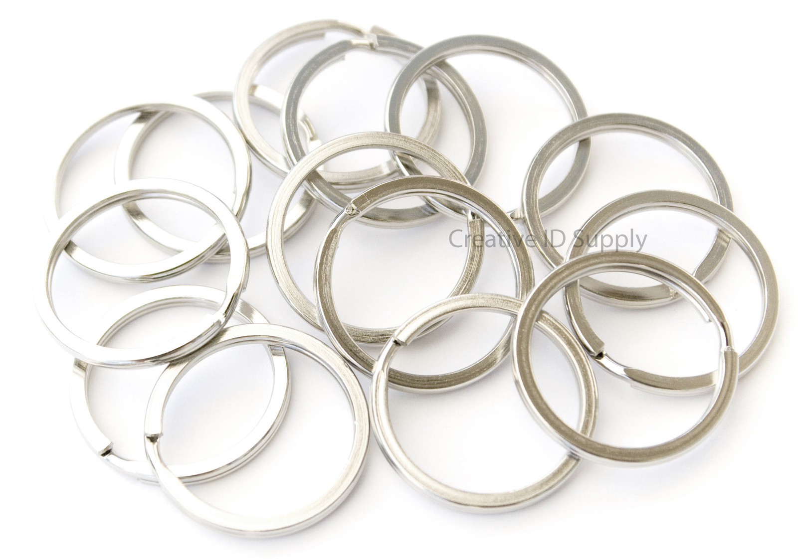 50 100 500 1000 pcs 30mm Metal Key Rings Split Rings Heavy Duty Keychain Gift