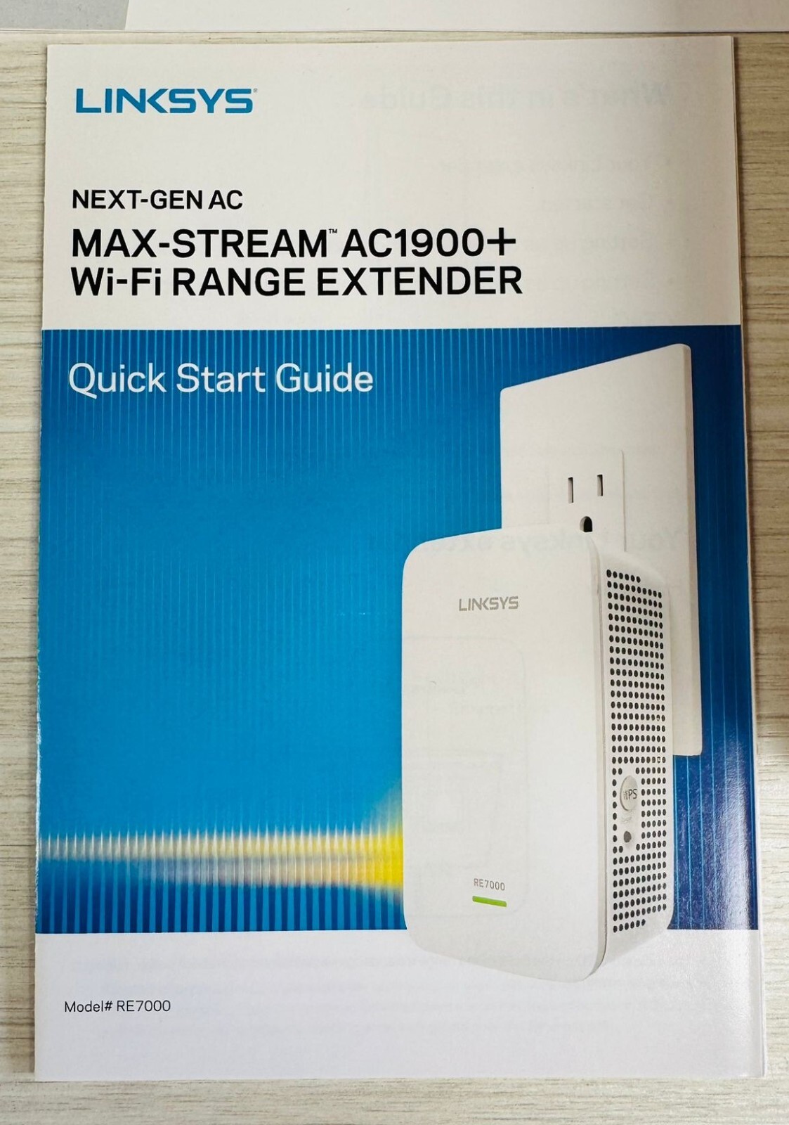 Linksys AC1900 Gigabit Range Extender/WiFi Booster/ Repeater -Max Stream RE7000