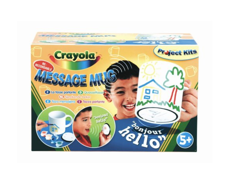 1 x Crayola Re-Recordable Message Mug - Project Kits NEW
