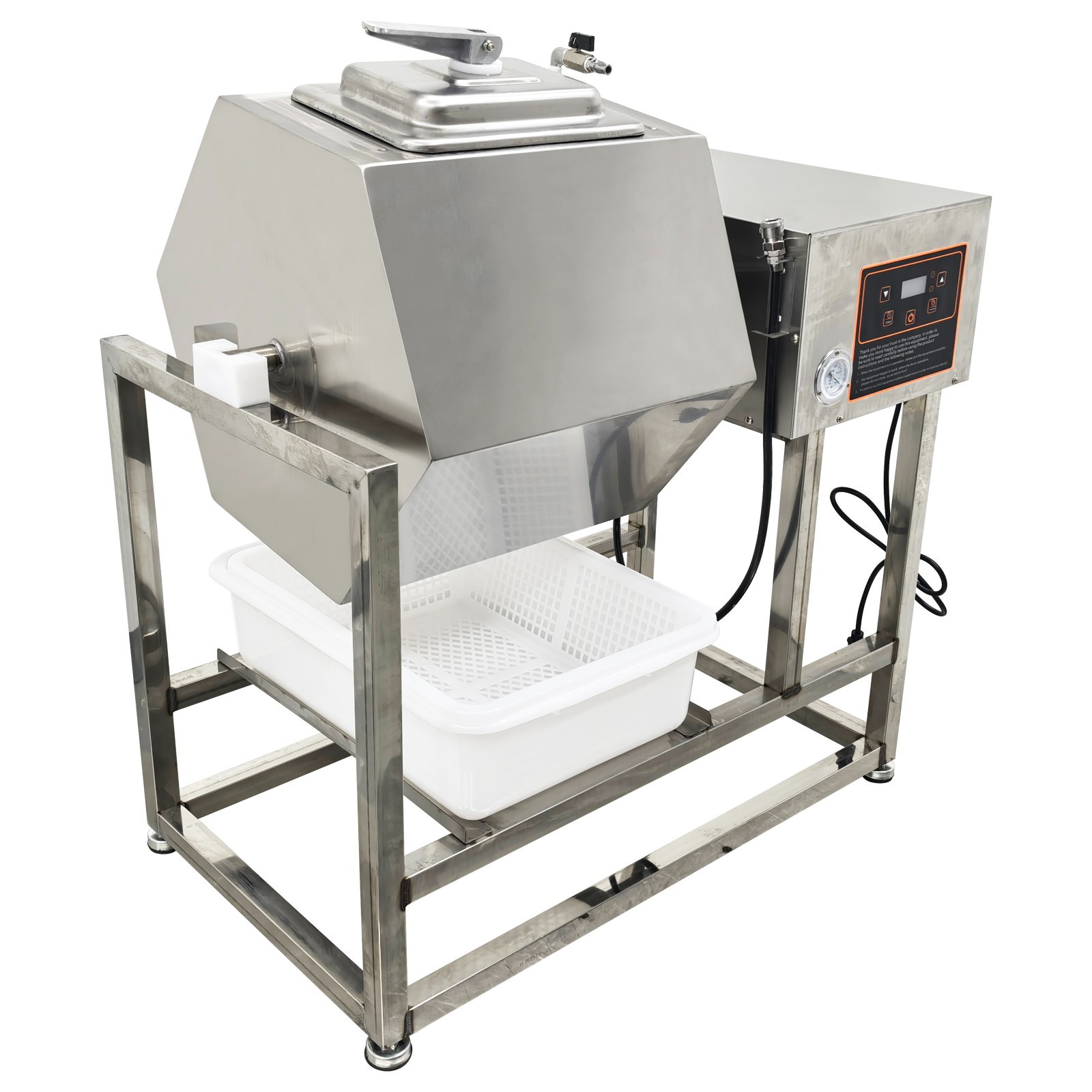 110V 70L Vacuum Food Tumbler Marinator Meat Vegetable Marinating Machine