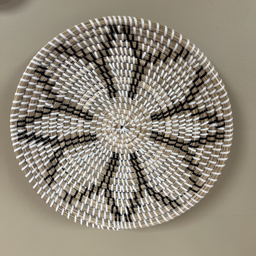 Rattan Wicker Wall Decor Basket 12”