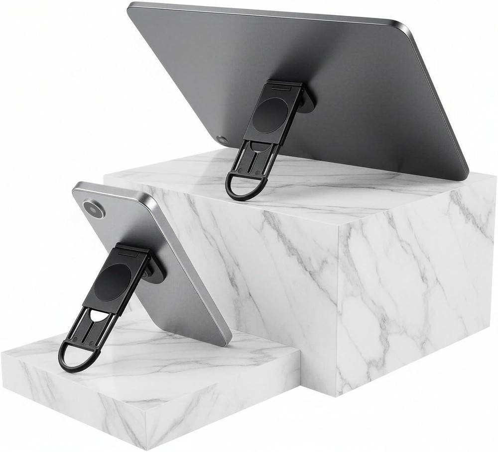 Universal Tablet Ring Holder Black Tablet Stand Foldable Multi Angle Tablets
