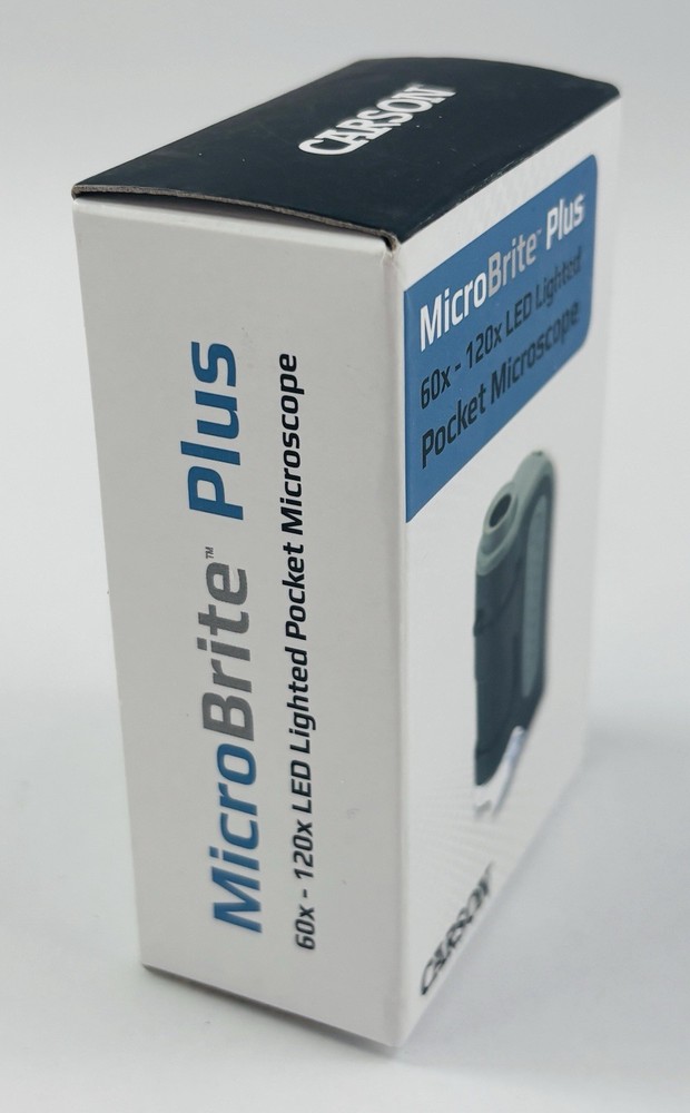 Carson MicroBrite Plus 60x - 120x LED Lighted Zoom Pocket Microscope