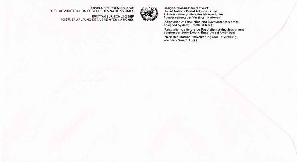 United Nations New York 651-652 Set FDC Population and Development