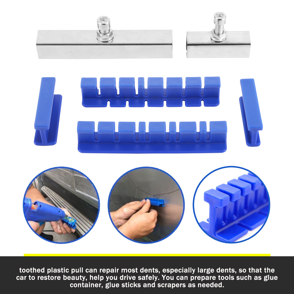 118-PC Paintless Dent Repair Kit - Car Body Dent & Hail Damage Removal Tools Set