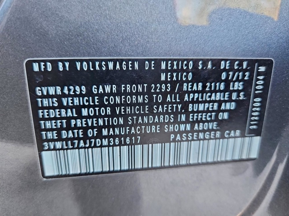 JETTA 2013 Glove Box 4951892