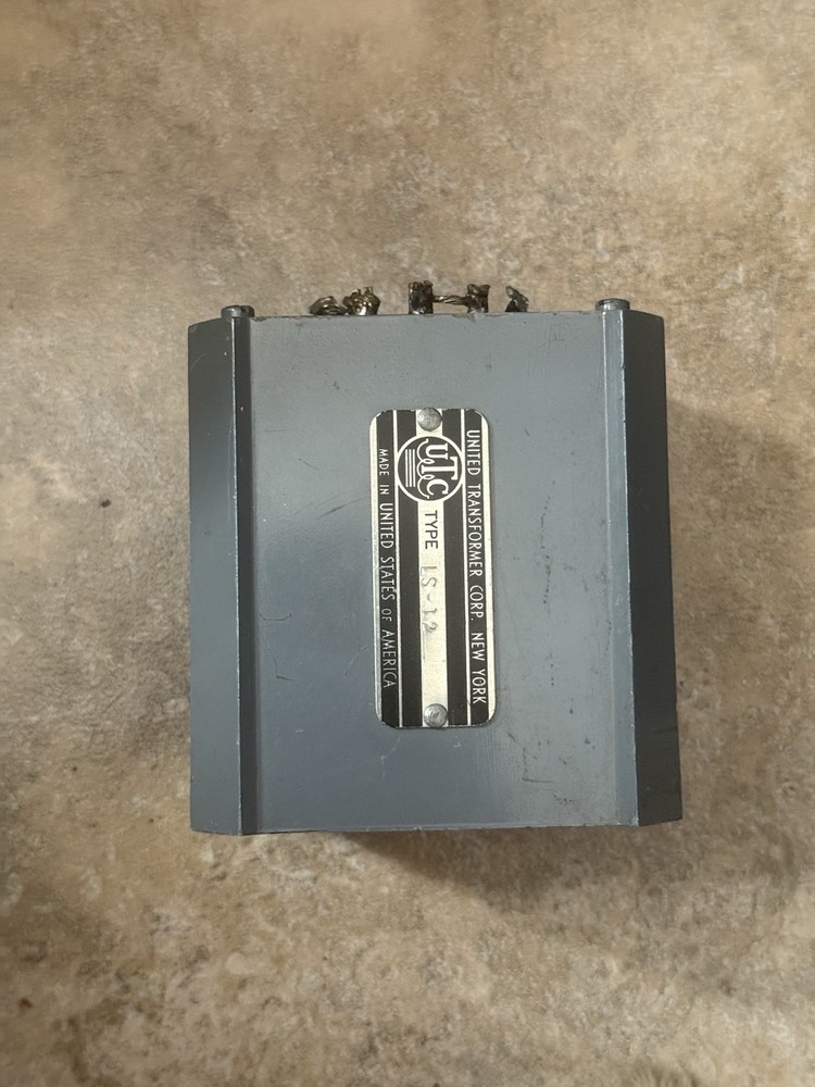 Nice UTC LS-12 Vintage Microphone/line Input Transformer Step UP MC Preamp
