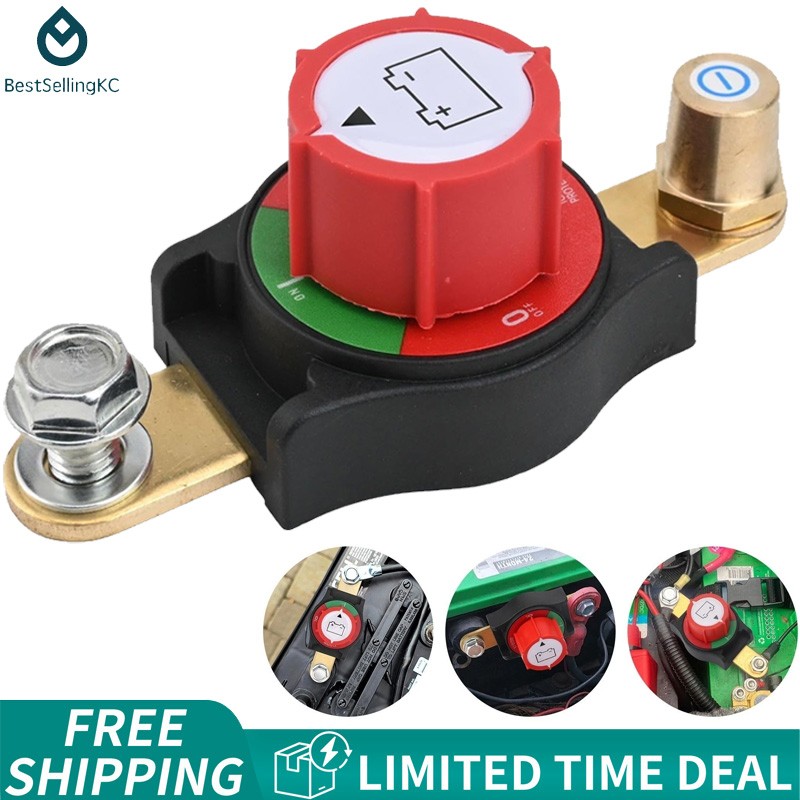 Side Post Battery  Disconnect Switch 12V-48V Kill Cut Off Switch for Car RV Boat