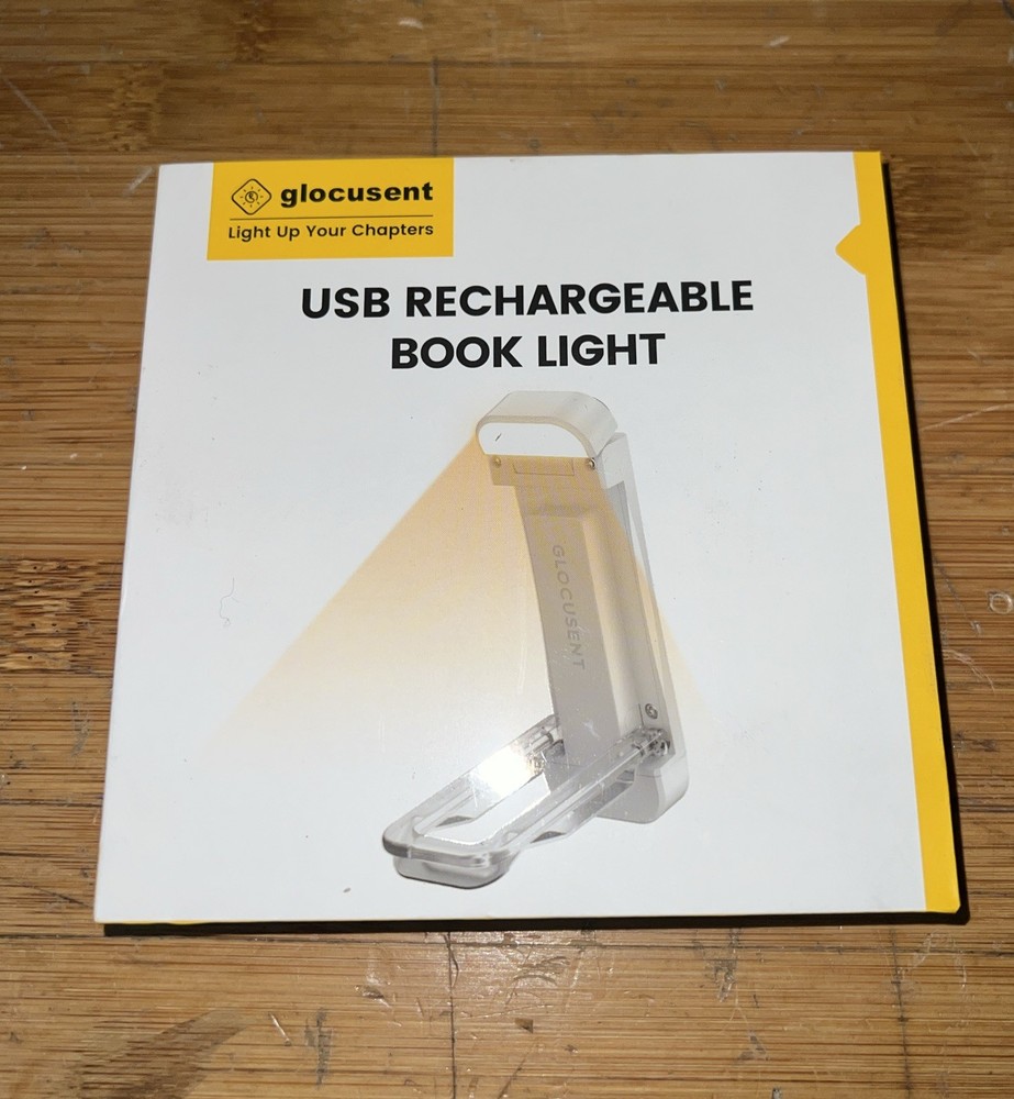 Glocusent USB Rechargeable Book Light SEALED