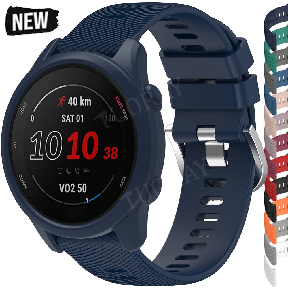 Replacement Silicone Strap Band Case For Garmin Forerunner 255 265 Smart Watch