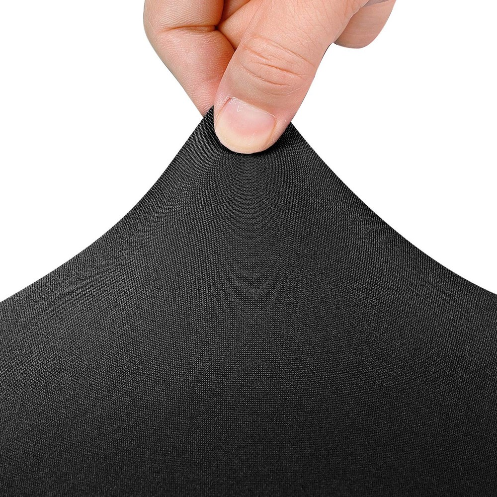 Peomeise 4FT Spandex Table Cover Rectangular 48" x 30" (Rectangular), Black