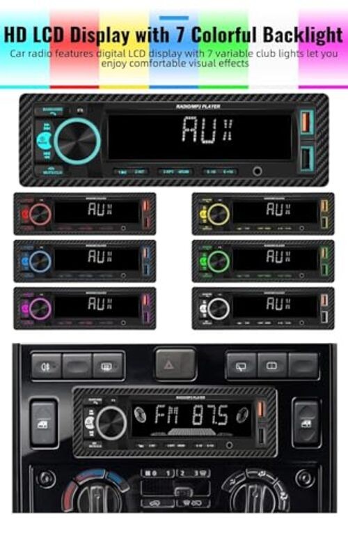 Single Din Bluetooth Multimedia Car Stereo Radio Bluetooth 1 Din MP3 Player