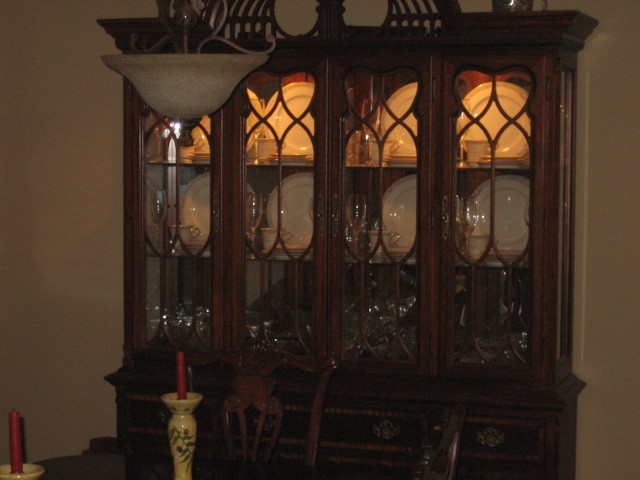Mahogany china cabinet