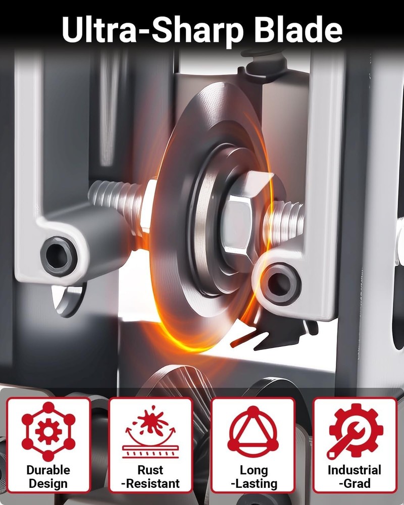 Wire Stripper Machine, 0.06-1 inch Manual Wire Stripping Machine with Replace...