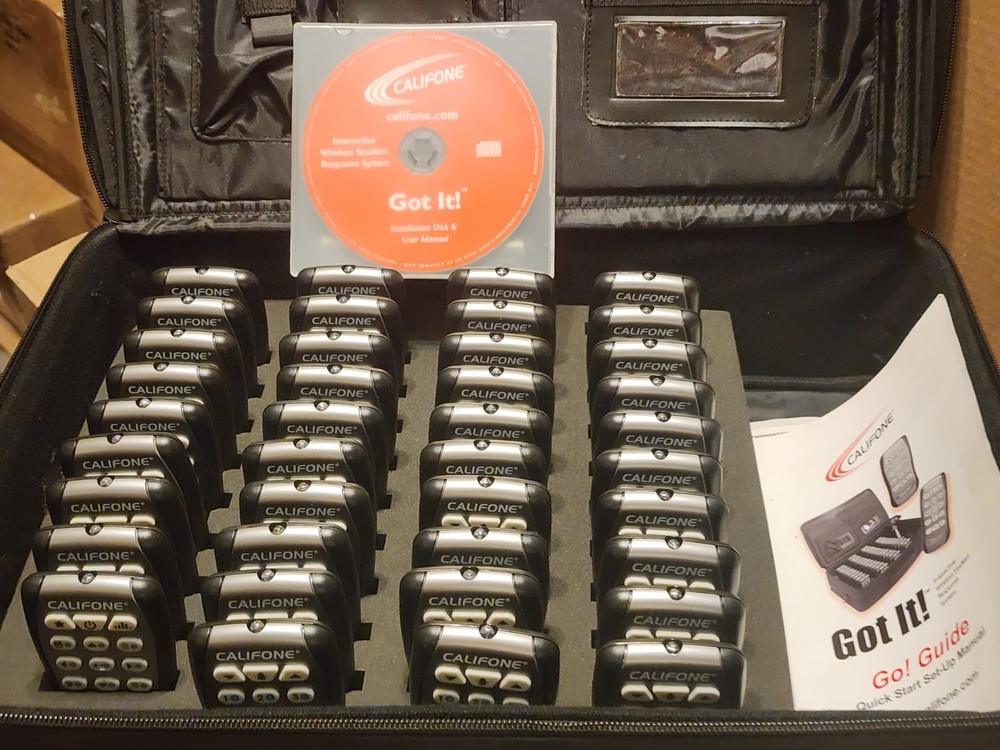 Califone Got It! Interactive Wireless Student Response System Clicker & Software