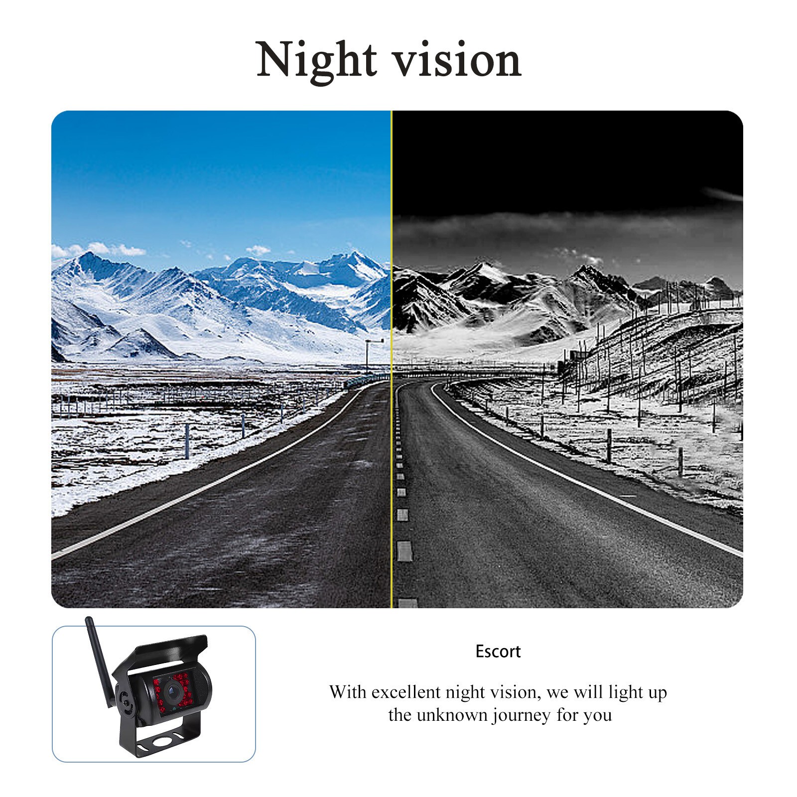 Digital Wireless Rear view Backup Camera 5" Car Monitor for Truck Camper Trailer