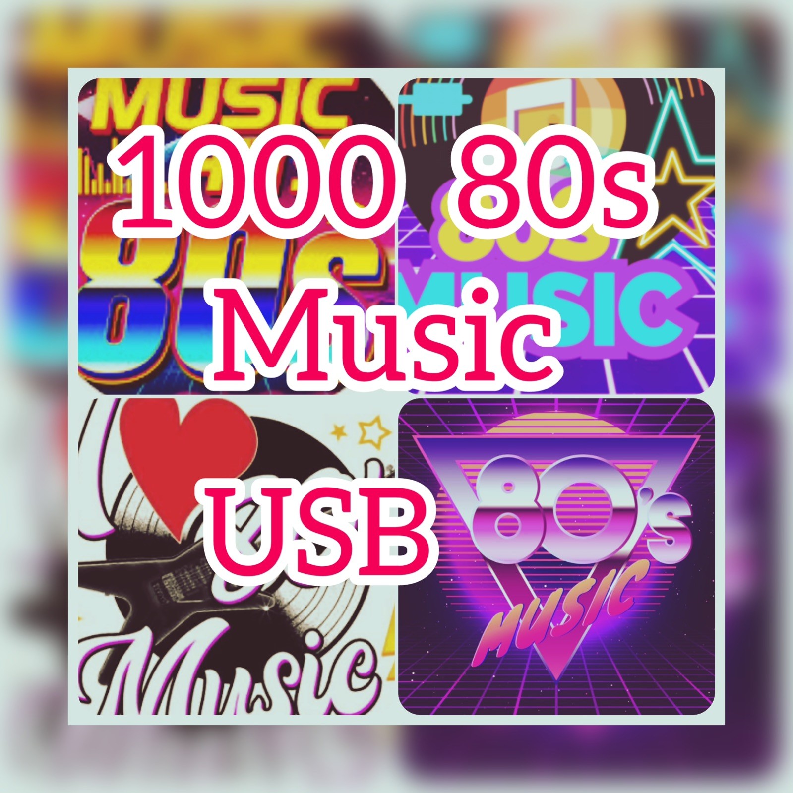 1000 80s  Music Usb