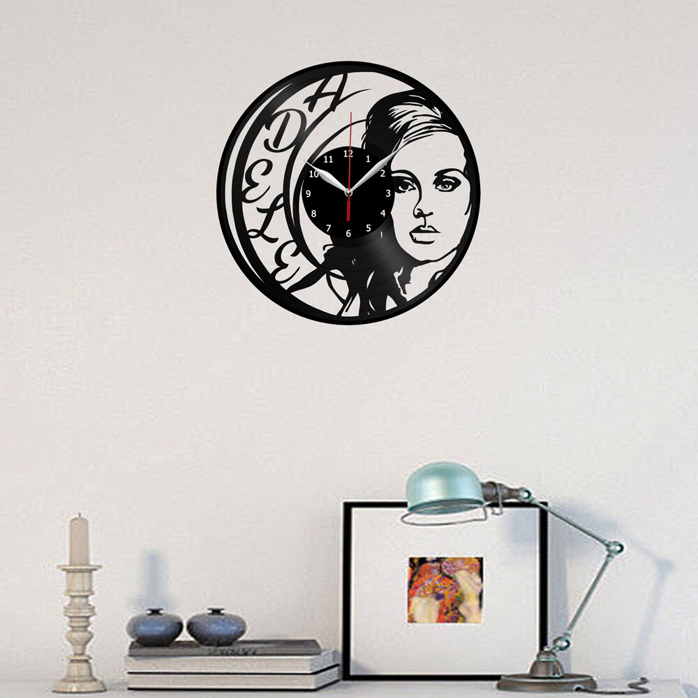 Vinyl Clock Adele Logo Wall Clock Unique Art Vinyl Record Wall Clock 1007