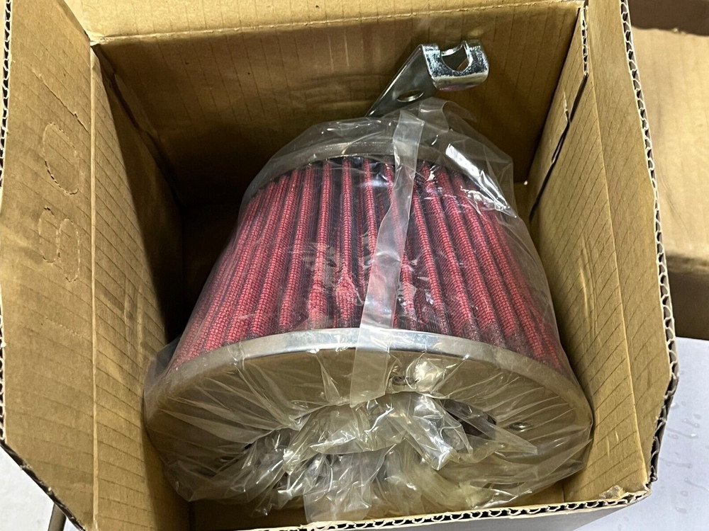 95-99 Eclipse GST GSX 2.0 Turbo Performance Air Filter + Bracket - RED CHROME