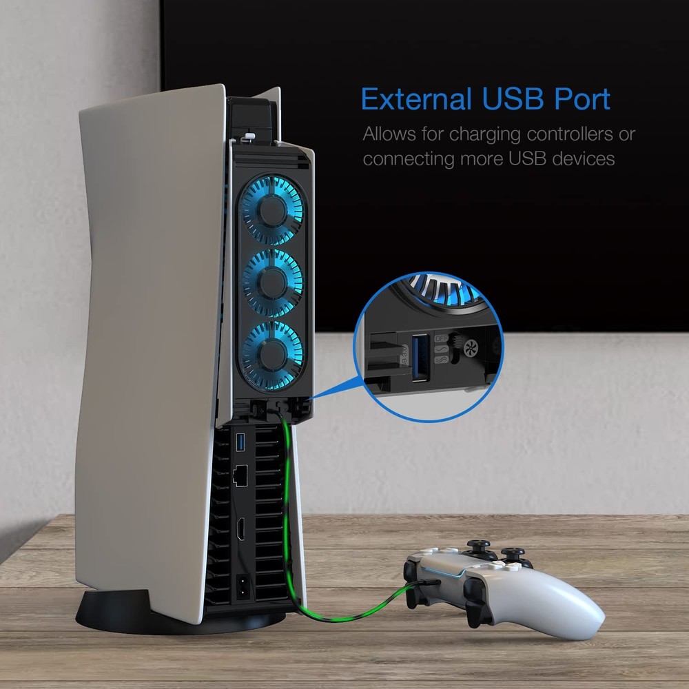 Quiet cooling fan for game console