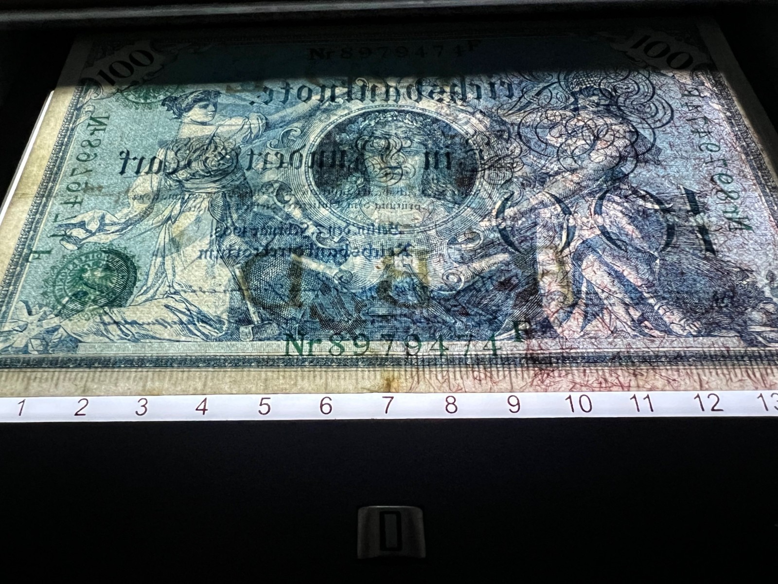 1908 Germany 100 Mark Post WWI Pre WWII Banknote World Paper Money Kaiser