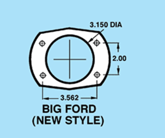 Housing End Big Ford New Style (Torino) 9 inch Ford with 3/8" bolt holes