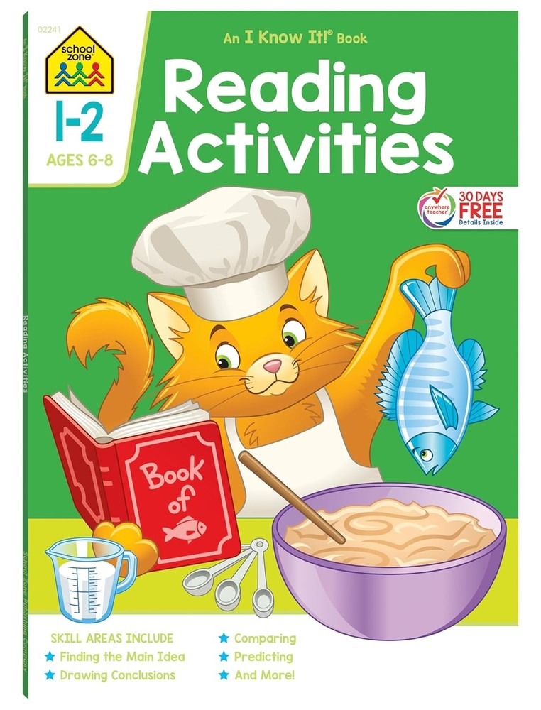School Zone Reading Activities 1-2 Workbook - Paperback