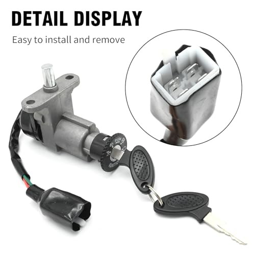 Ignition Switch Lock Cylinder with Key Kit, Ignition Starter Switch