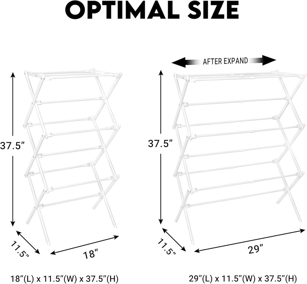 2026 Enhanced Clothes Drying Rack | Foldable Drying Rack Clothing for Laundry |