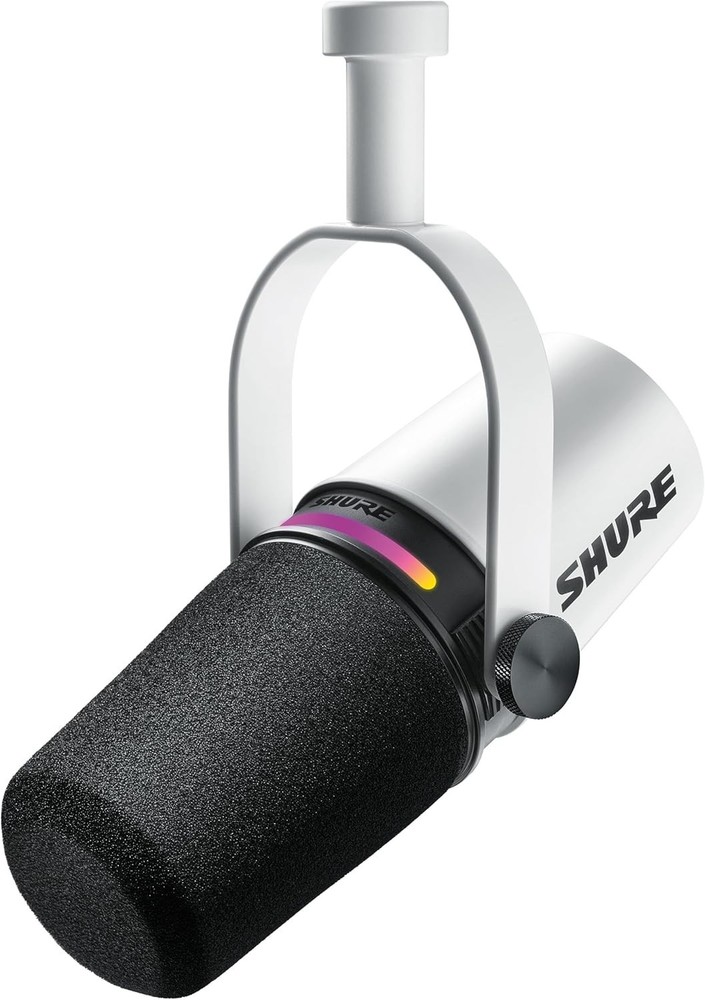 Shure MV7+ Podcast Dynamic Microphone OBS Certified Enhanced Audio LED Panel OEM