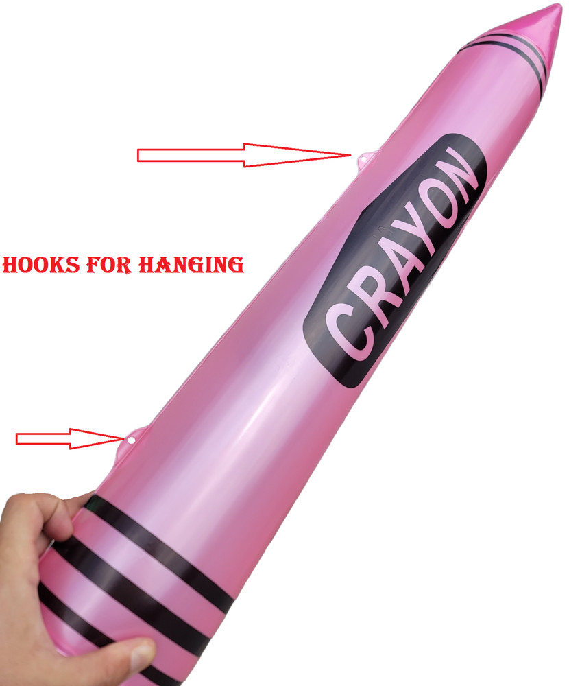 44" Crayon Inflatables Assorted Colors (4 Pack)