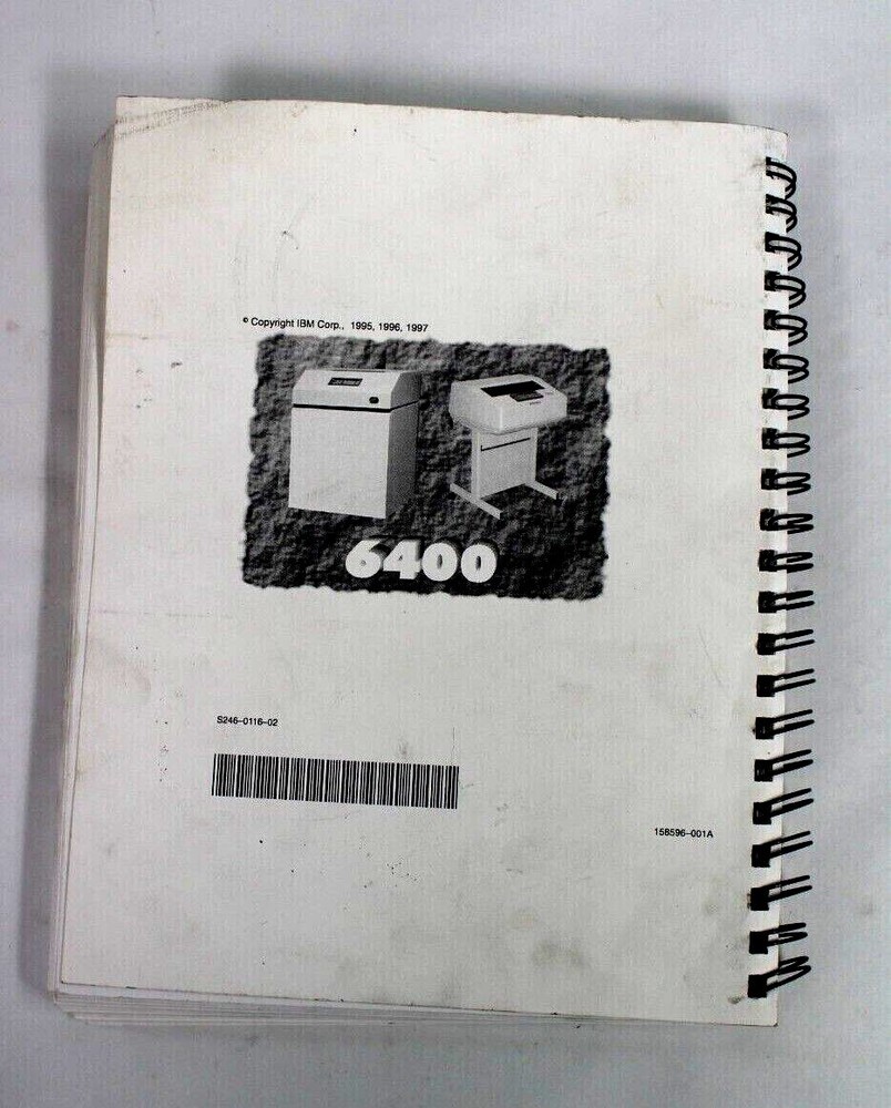IBM 6400 Line Matrix Printers Setup Guide S246-0116-02 MN951