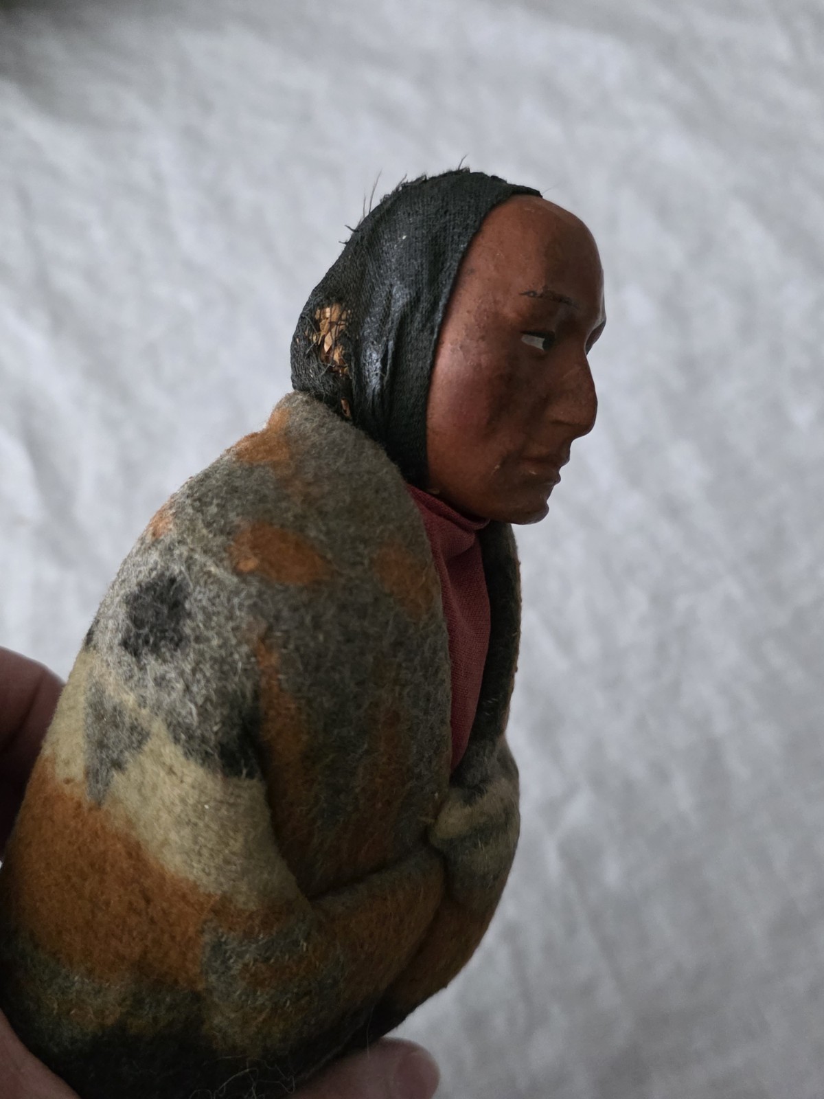 Vintage Skookum Male Native American Doll Bully 11"