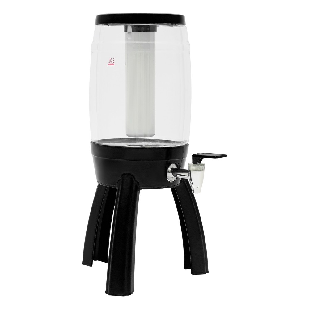 Modern style beer barrel black suitable for bars, restaurants