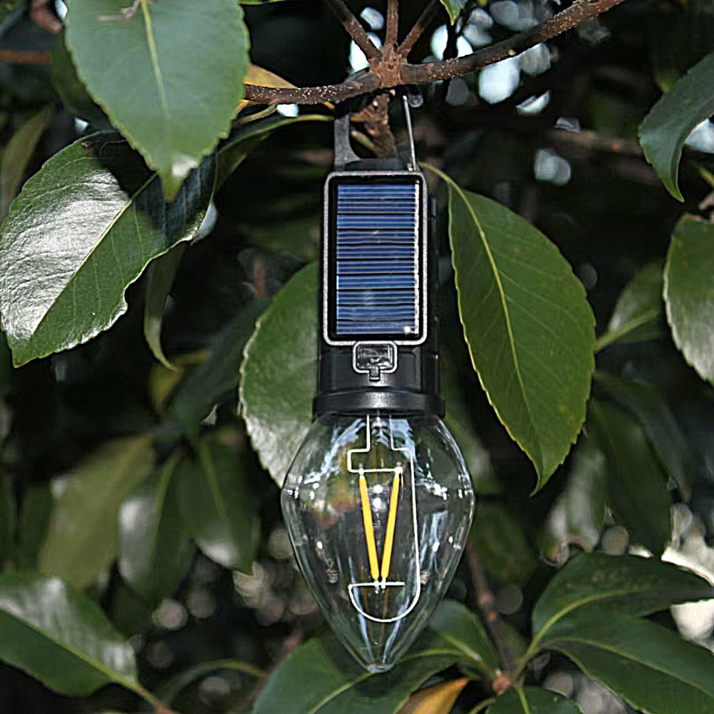 Solar Taper Light: Decorative Camping Bulb