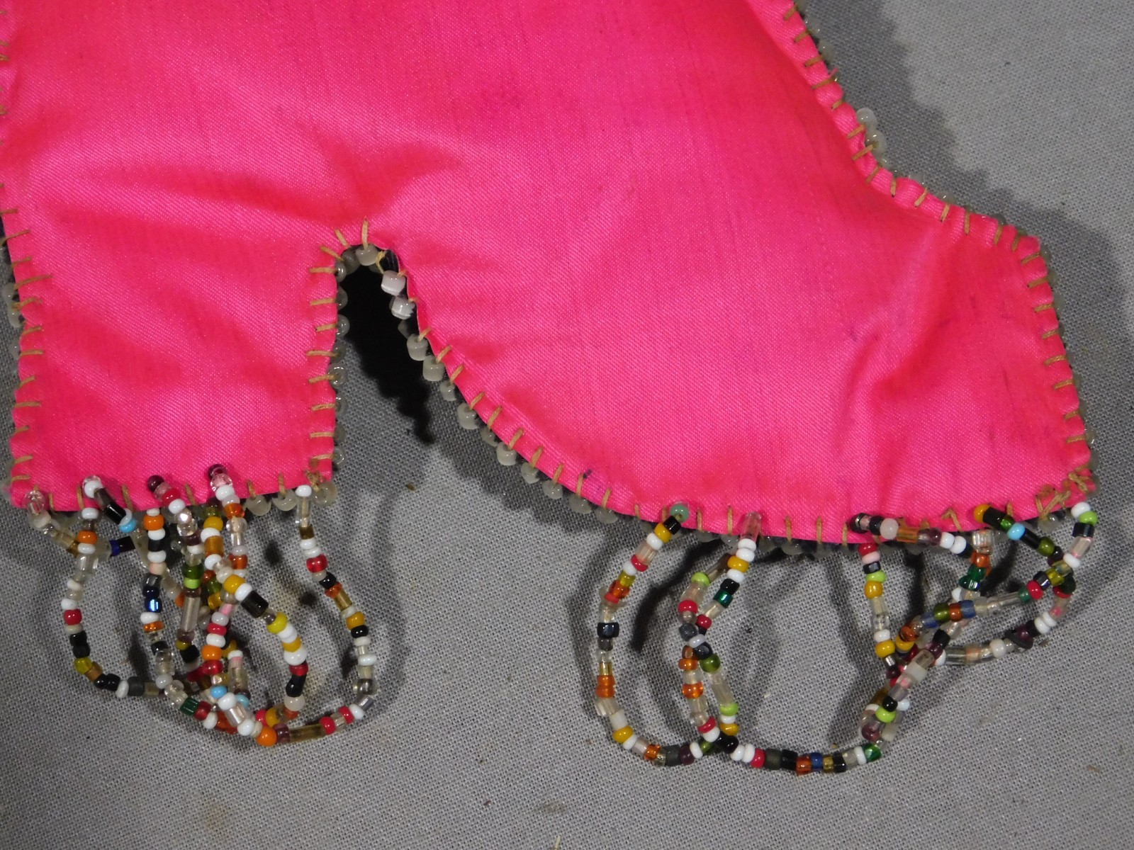 Vintage Native American Beaded whimsey purse Iroquois Great Lakes Canada USA