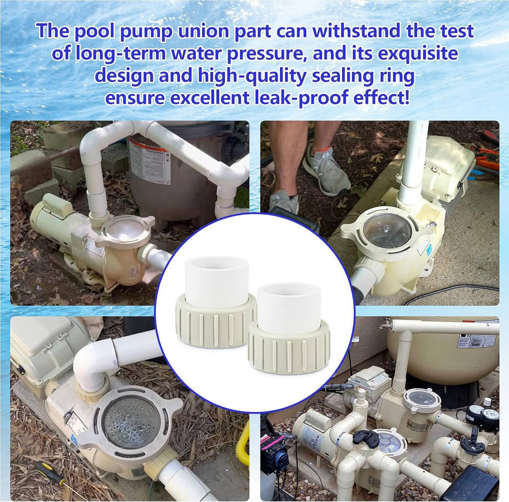 Pool Pump Union Fittings Replacement Pentair SuperFlo & Variable...