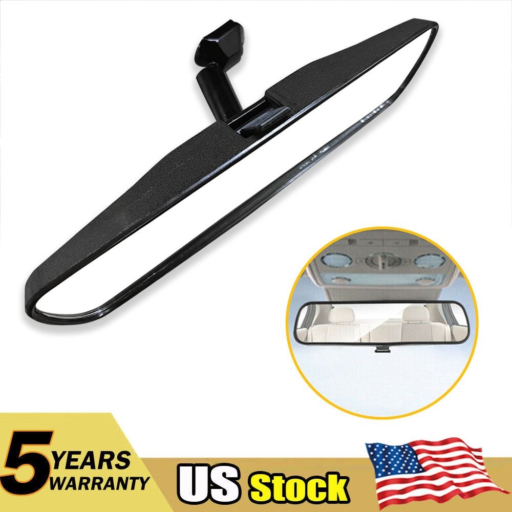 High Quality 8" Black Rear View Mirror Interior Replacement Day Night Universal