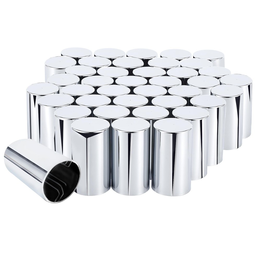 Cabtherlyn 33mm Lug Nut Covers 40 Pack Chrome