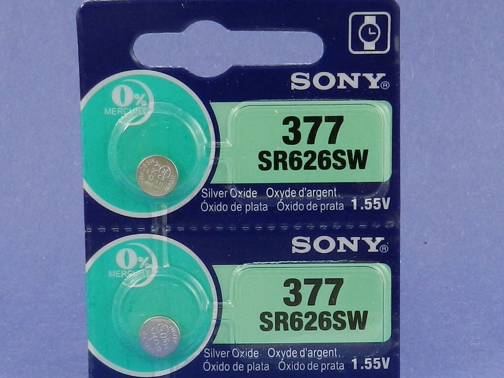 Sony 377  SR626SW  Watch Battery  2Pc