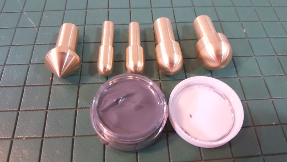 Gunsmith Tools 5 Brass Muzzle Laps-Rifle Or Pistol Crowning Kit - Lapping Crown