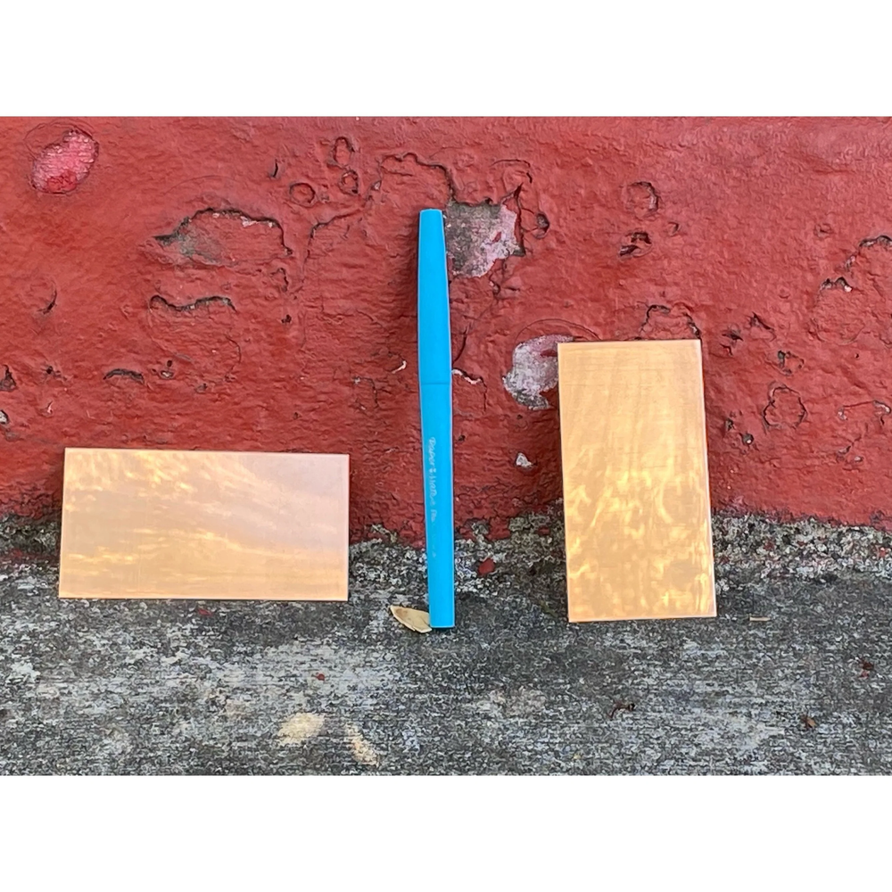 1.75"x3.5" Rectangular Copper Stamping Blanks (10 Pack)