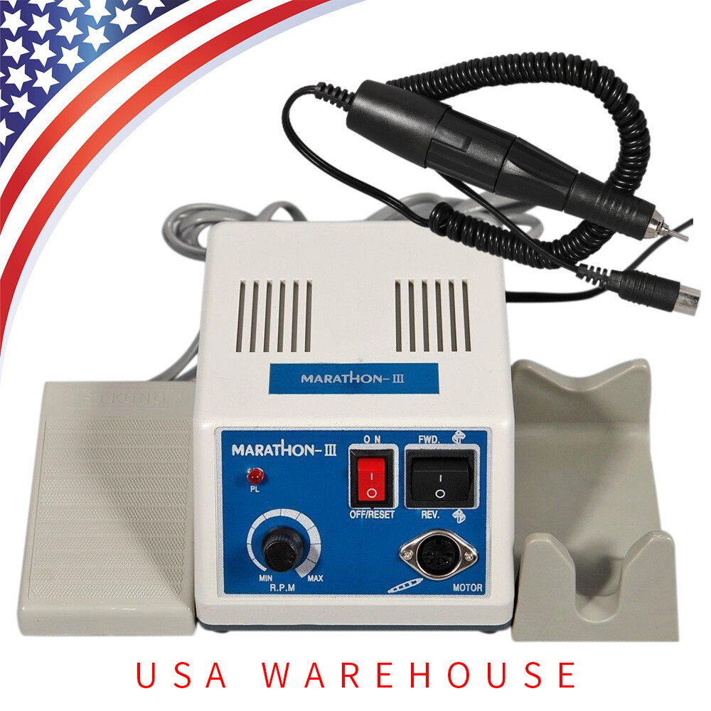 Dental Lab Marathon Electric Micromotor Polishing Unit + 35K rpm Motor Handpiece