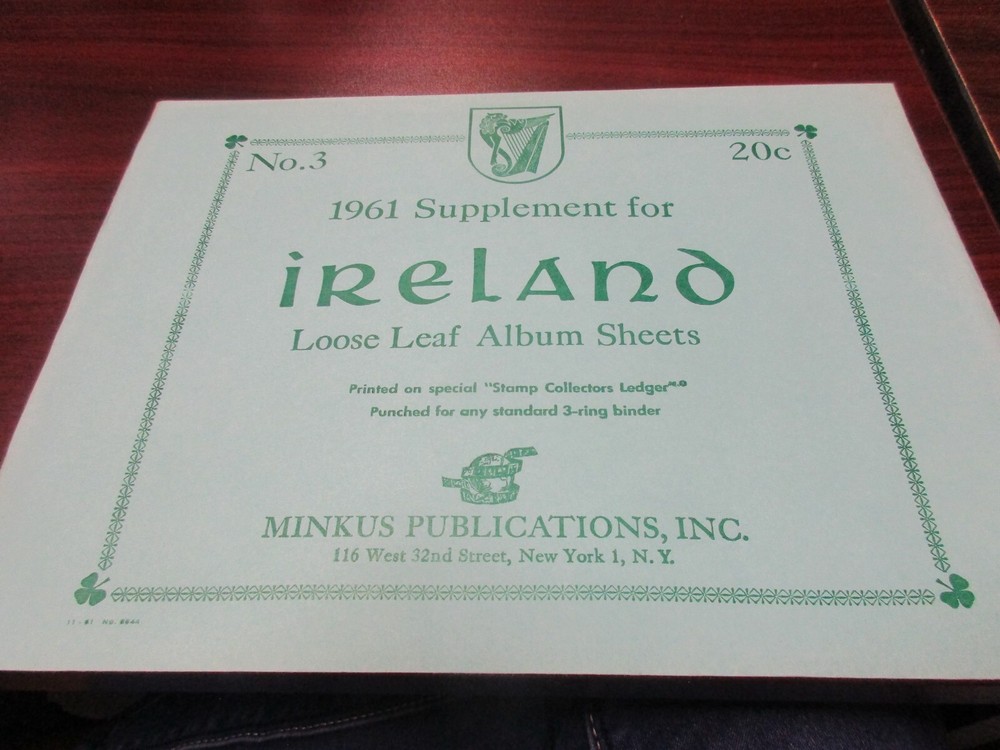 "MINKUS"  ALBUM 1961  SUPPLEMENT IRELAND    W/FREE SHIPPING!!!